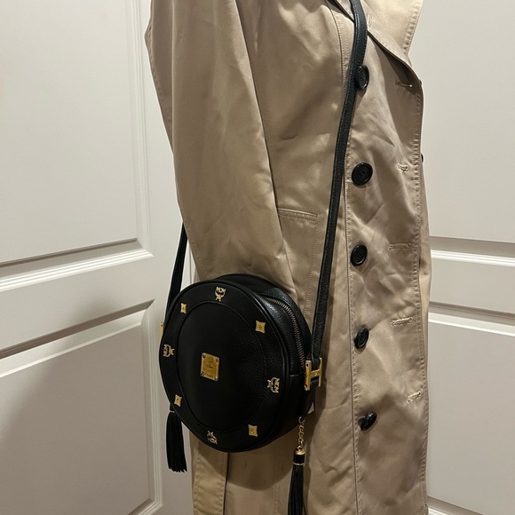 MCM VINTAGE TAMBOURINE BLACK LEATHER BAG - Picture 15 of 16